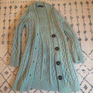 The Limited Green Cardigan Sweater with Buttons Size Small/Medium